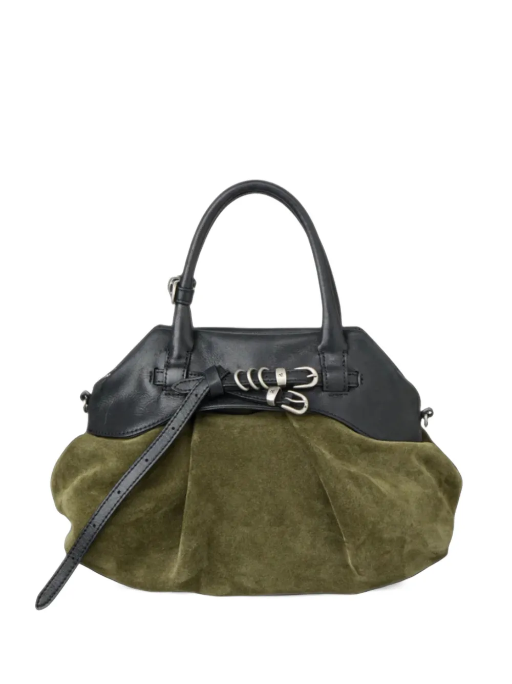 Marge Sherwood buckle-detail suede tote bag