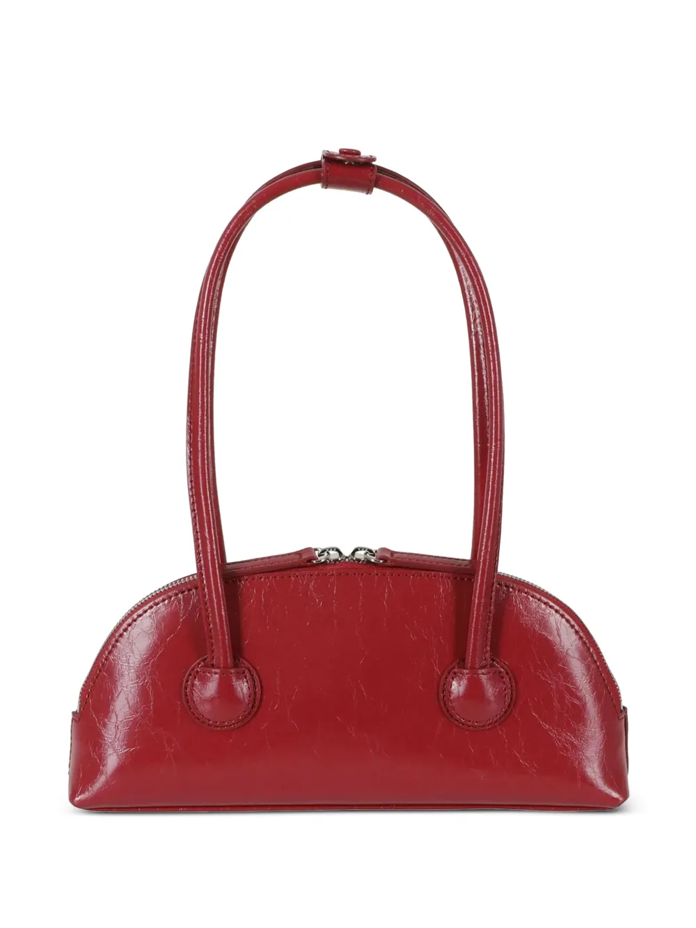 Marge Sherwood Halvemaanvormige leren mini-shopper Rood