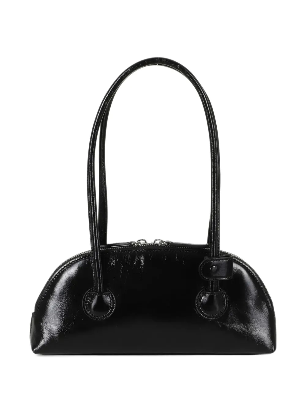 Marge Sherwood Bessette glanzende leren shopper Zwart