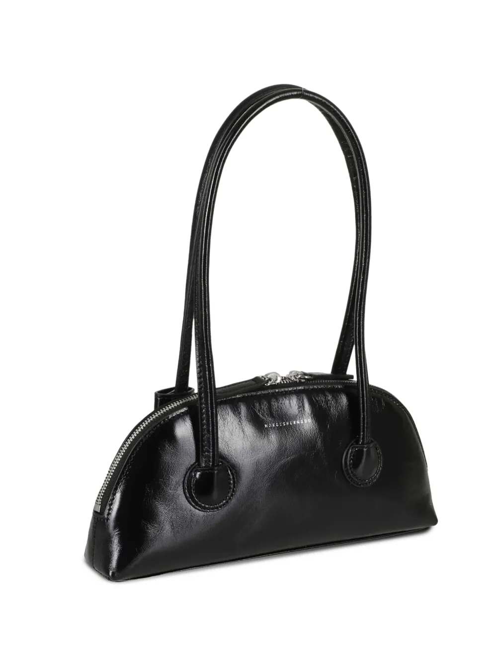 Marge Sherwood Bessette glanzende leren shopper Zwart