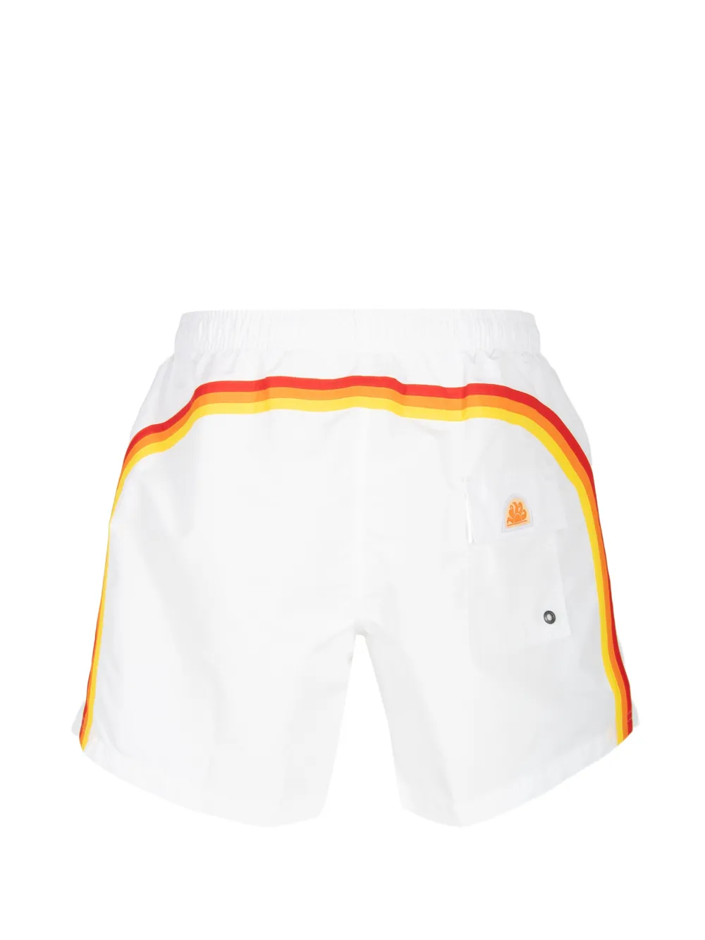 Sundek logo-detail swim shorts Wit