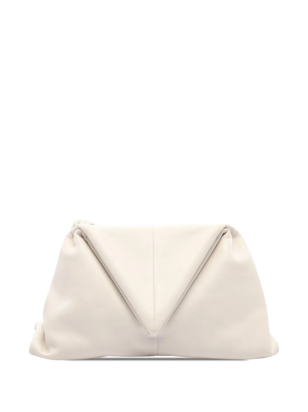 Bottega Veneta Pre-Owned pochette BV Trine Angular en cuir (2012-2026) - Blanc