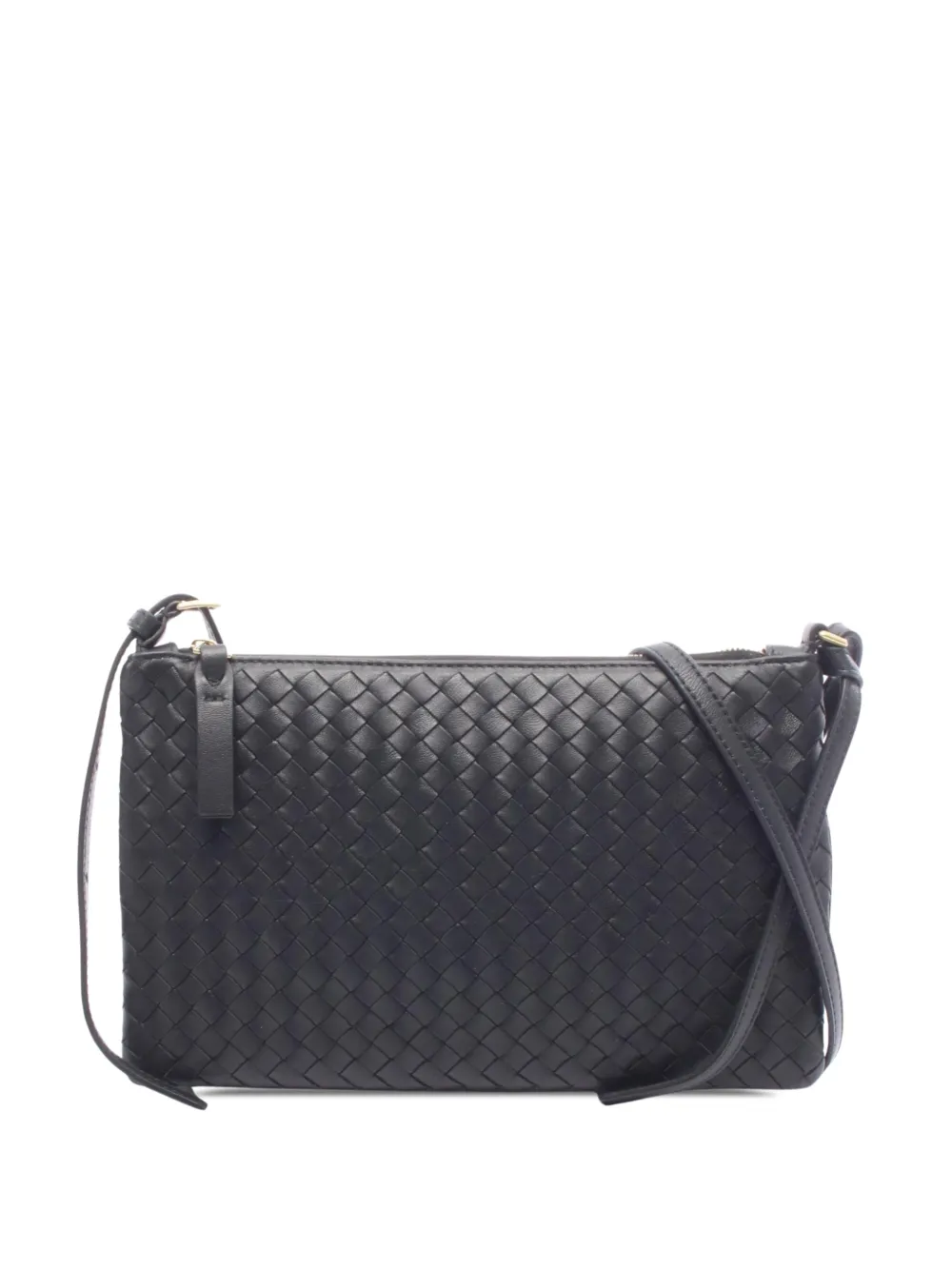 Bottega Veneta Pre-Owned 2012-2026 Meidum Nappa Intrecciato Piccolo Pouch shoulder bag - Schwarz