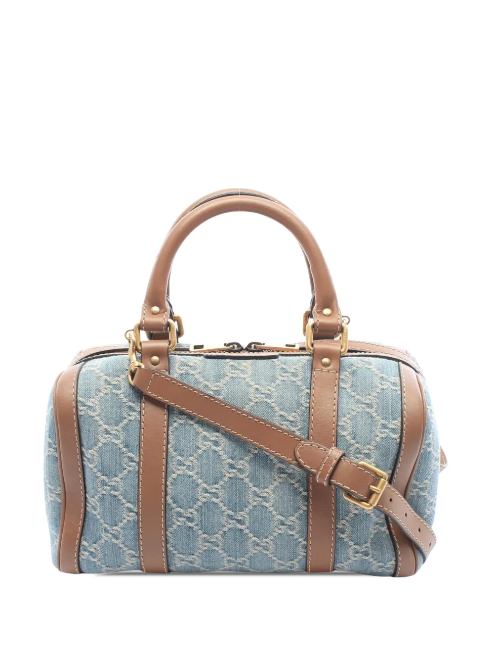 Gucci Pre-Owned 2000-2015 Small GG Denim Joy Boston Bag satchel - Blau