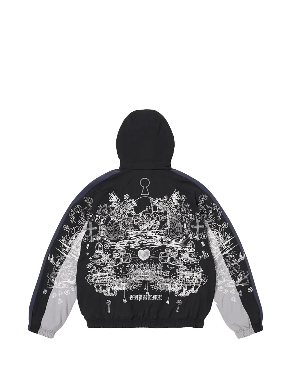 Supreme AOI jack met fleecevoering Zwart
