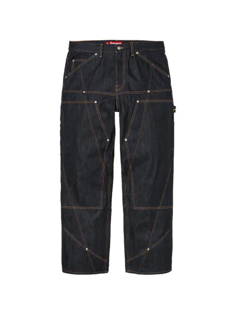 Supreme Straight-Leg-Jeans mit Einsätzen an den Knien