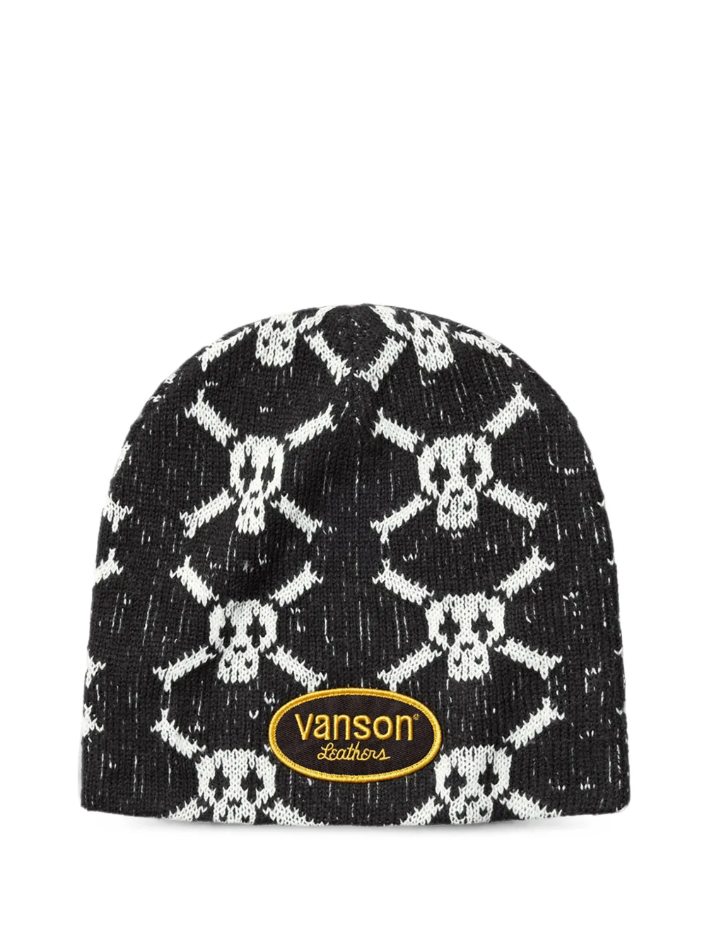 Supreme X Vanson Leathers® Skull-pattern Beanie Hat In Schwarz