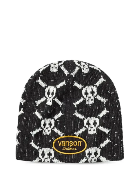 Supreme x Vanson Leathers® skull-pattern beanie hat
