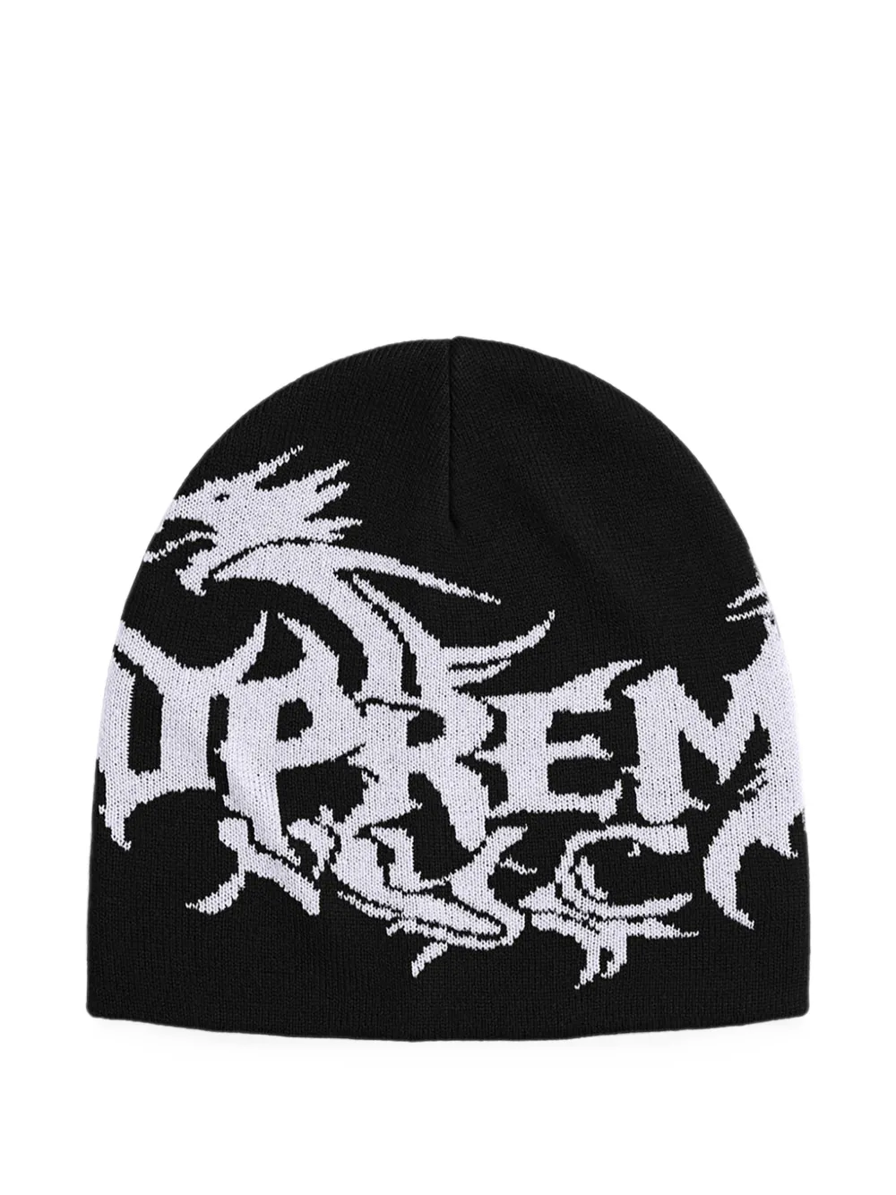 Supreme x Art Dealer Berretto Dragon con logo jacquard - Nero