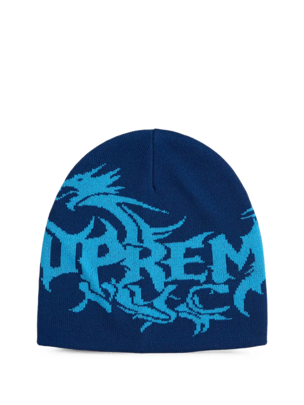 Supreme X Art Dealer Dragon Beanie Hat In Blue