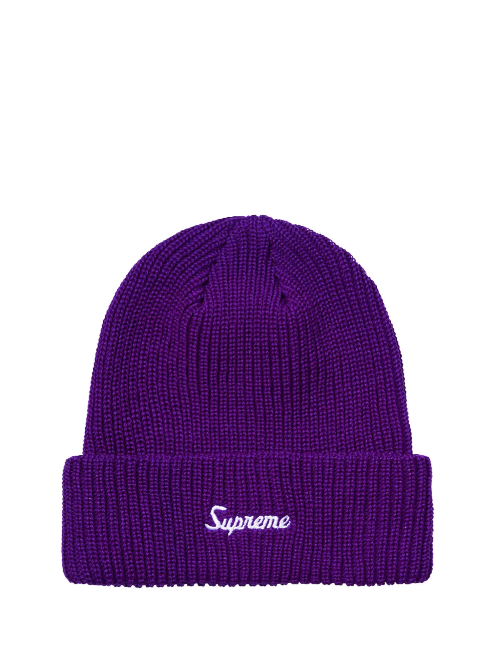 Supreme loose-gauge beanie hat - Violet