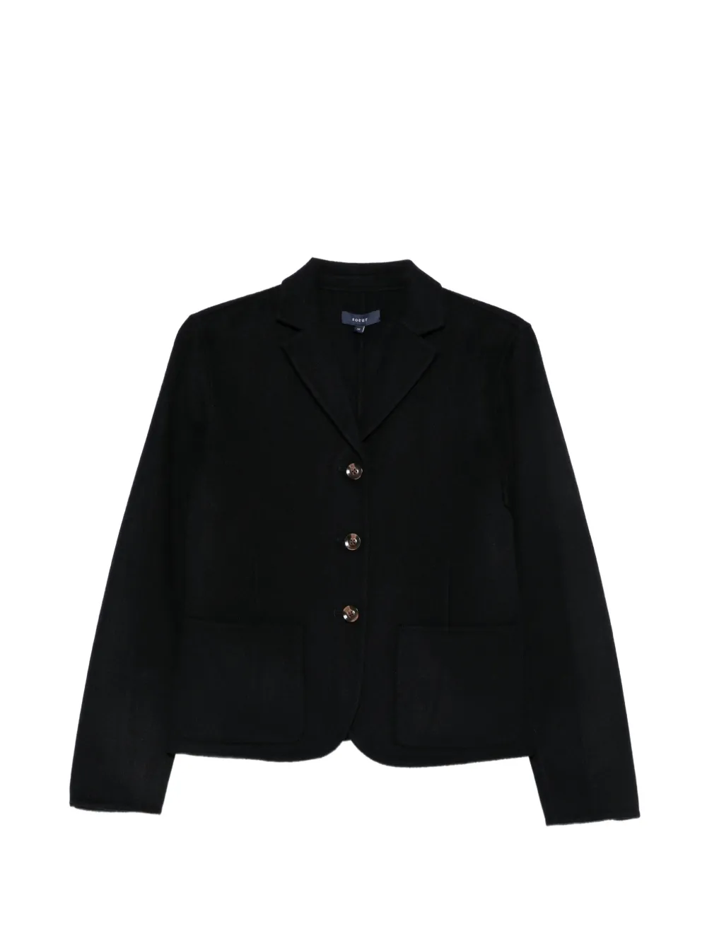 Soeur Hespera button-up wool jacket Blauw