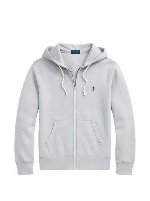 Lauren Ralph Lauren logo-embroidered zip-up hoodie