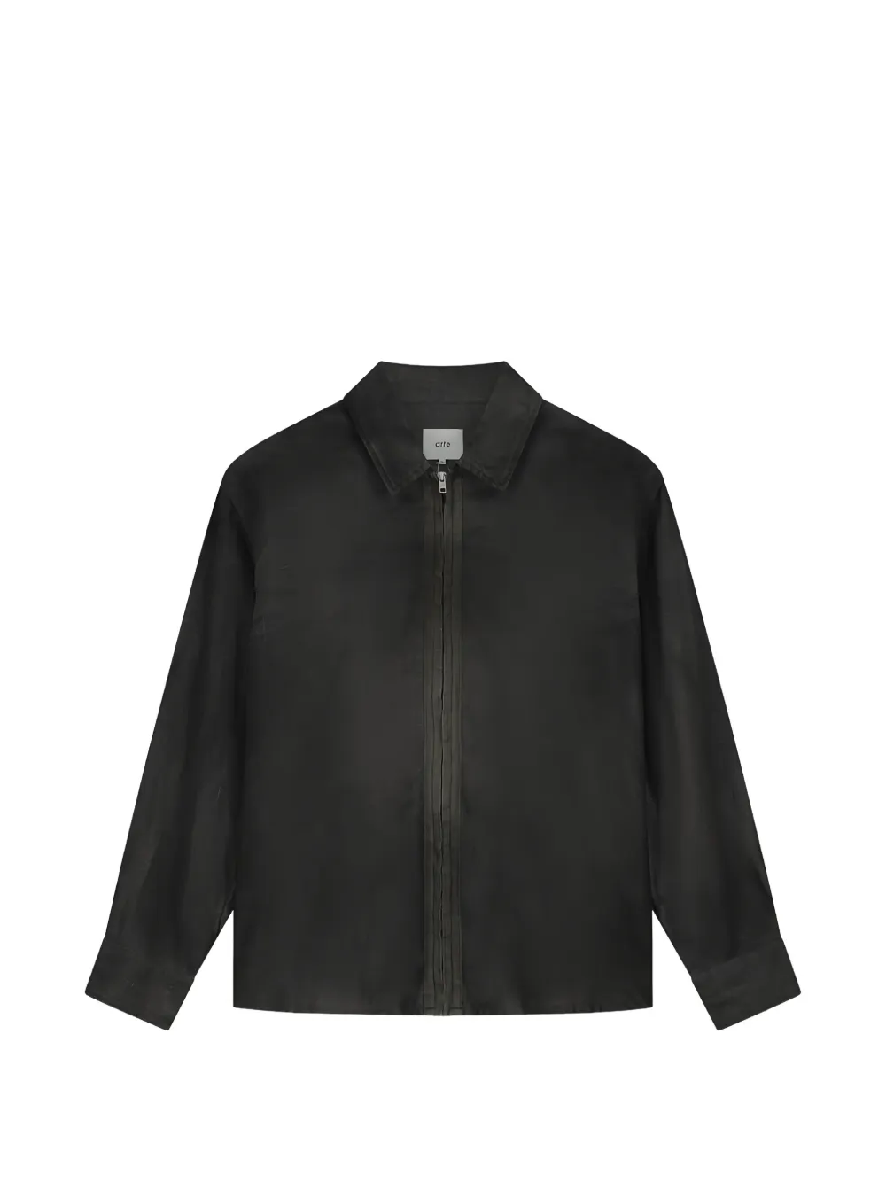 Arte Antwerp Dusty zip-up linen shirt