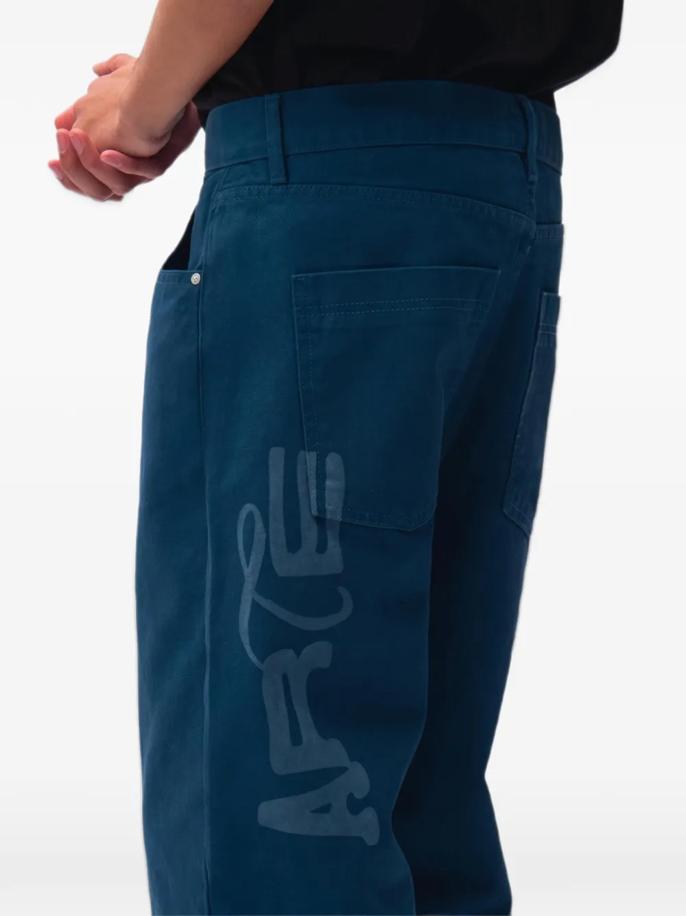 Arte Antwerp Stencil Uniform jeans Blauw
