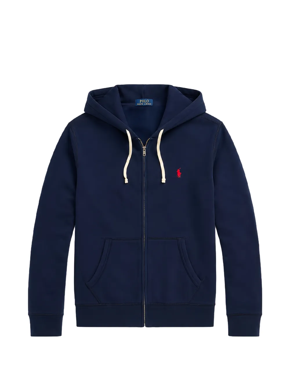 Lauren Ralph Lauren logo-embroidered zip-up hoodie