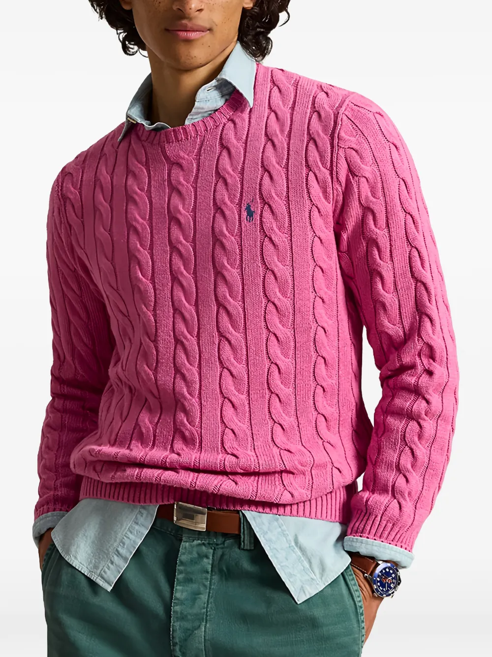 Lauren Ralph Lauren Kabelgebreide trui Roze