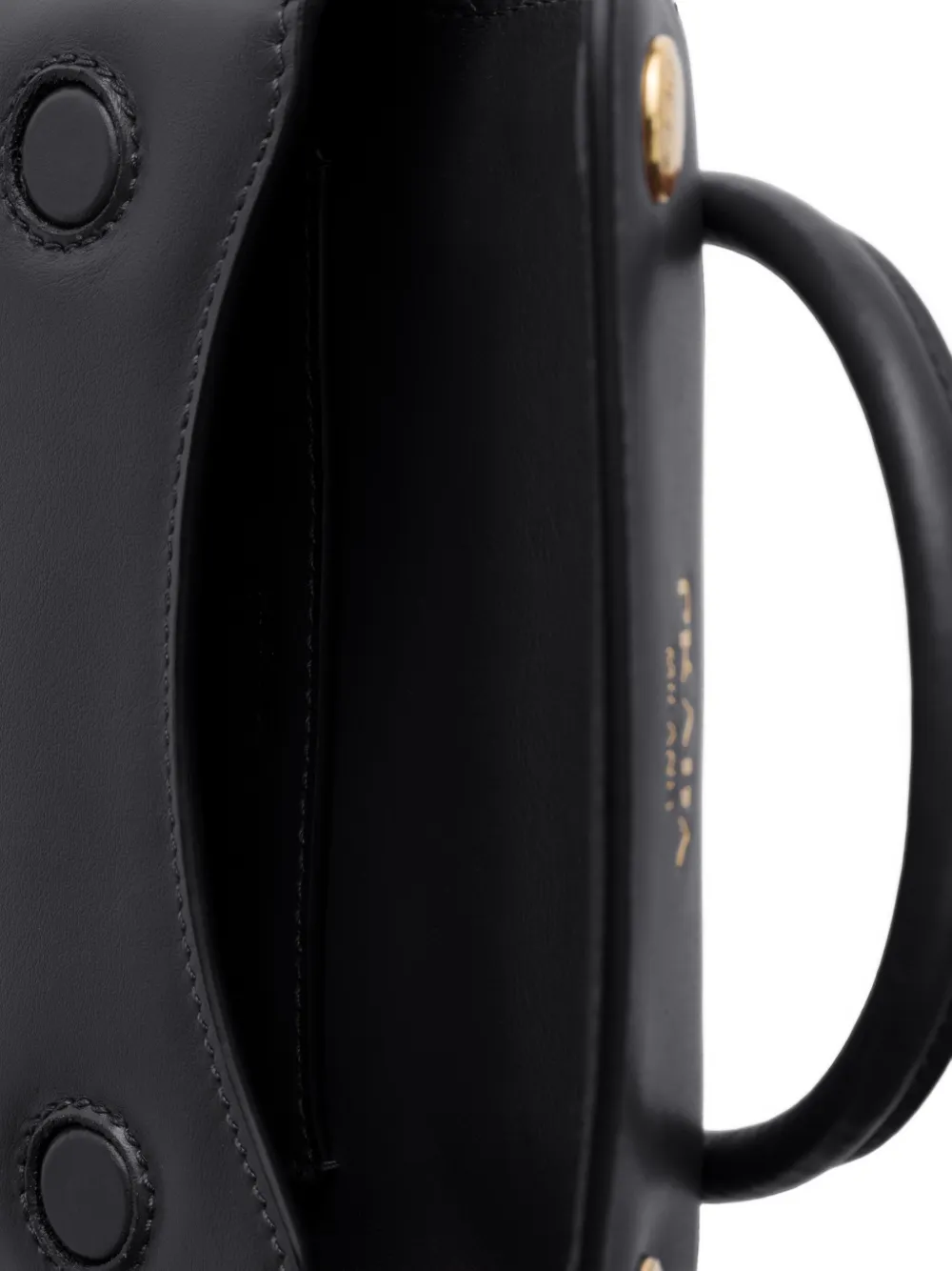 Prada Carry kleine leren handtas Zwart