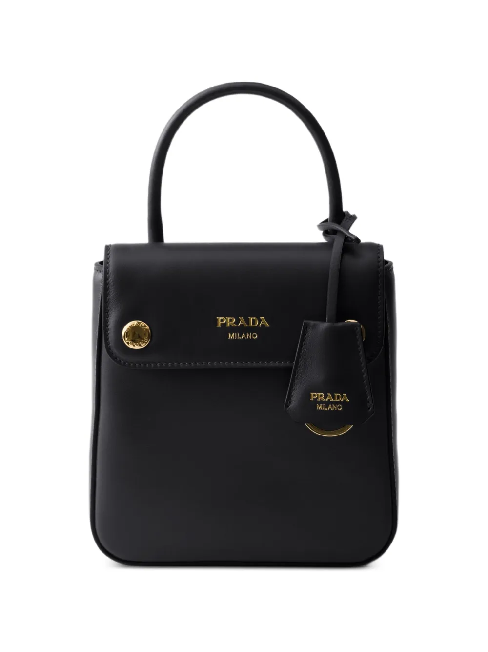 Prada mini sac à main Carry en cuir - Noir Prada mini sac à main Carry en cuir - Noir