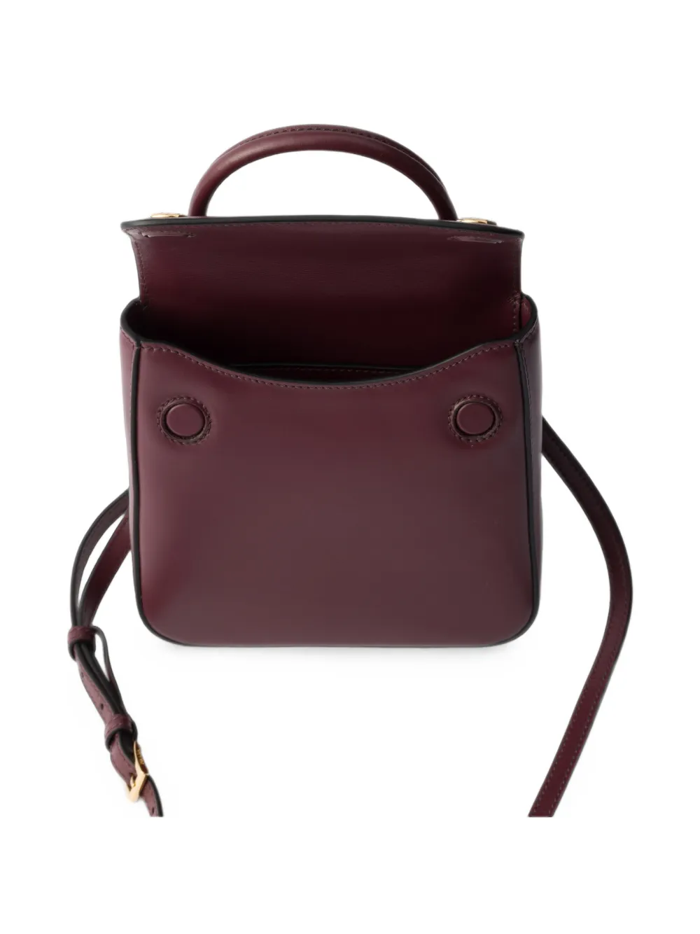 Prada Carry kleine leren handtas Rood