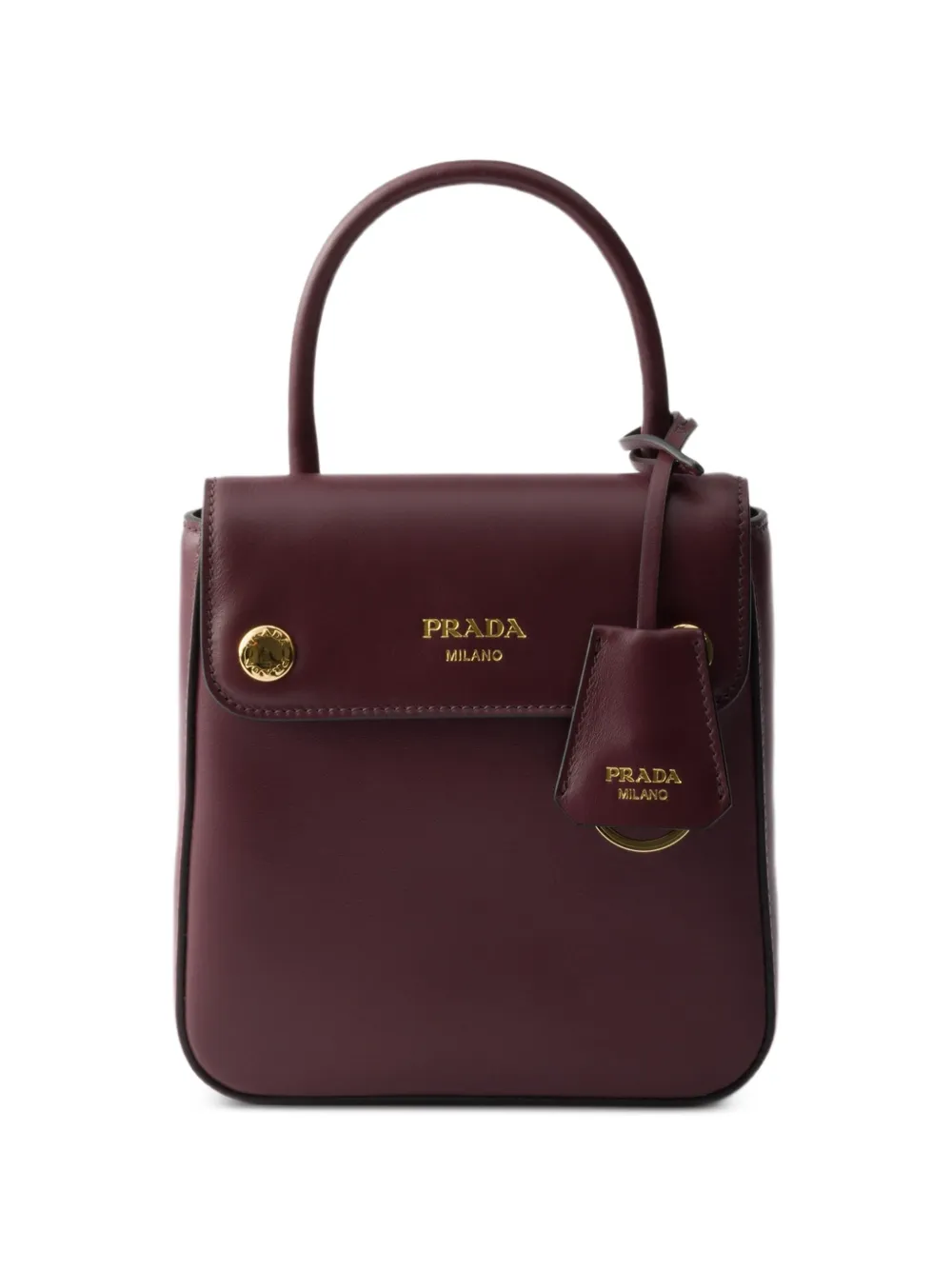 Prada Carry kleine leren handtas Rood