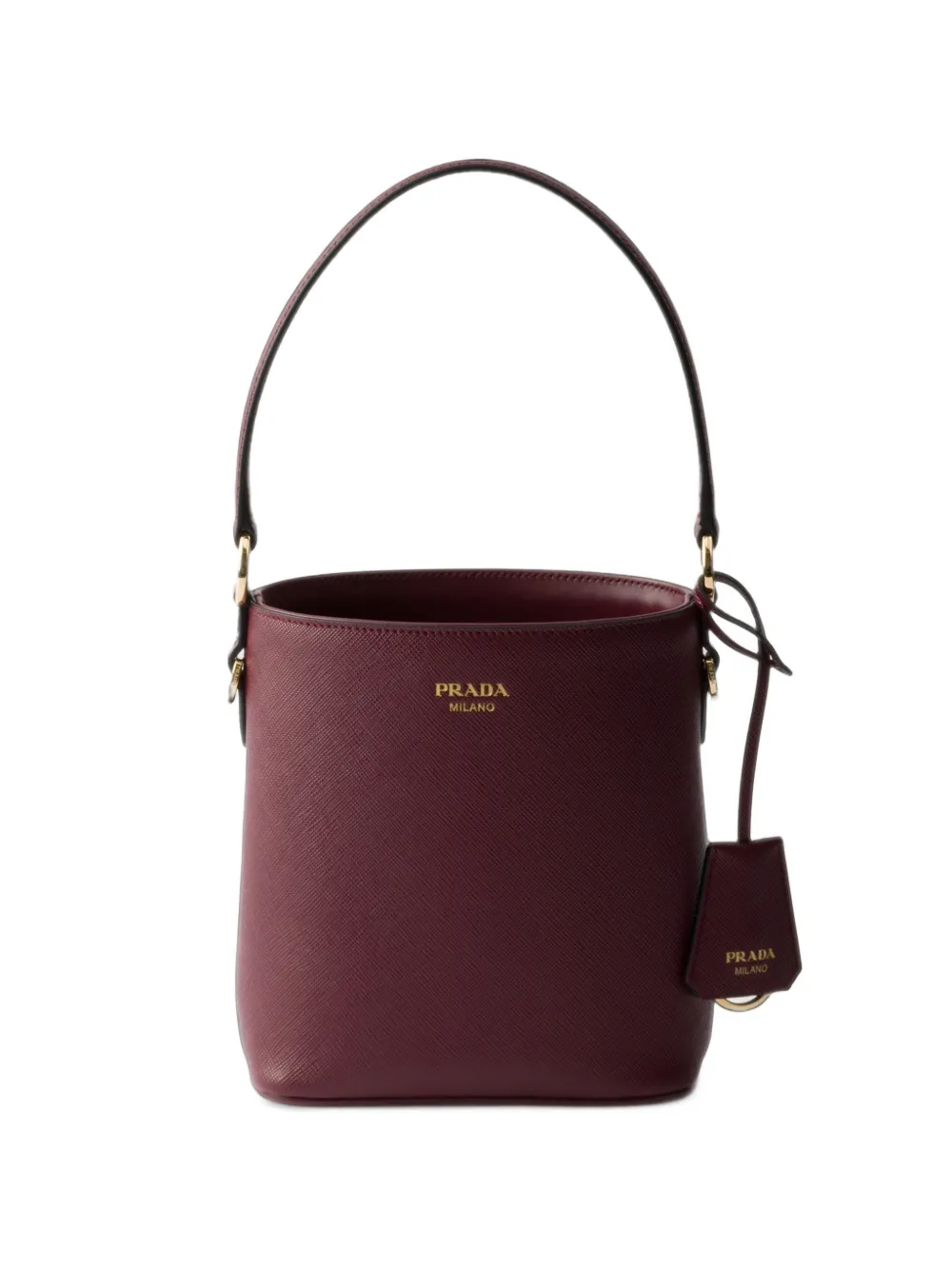 Prada Saffiano leather mini bucket bag