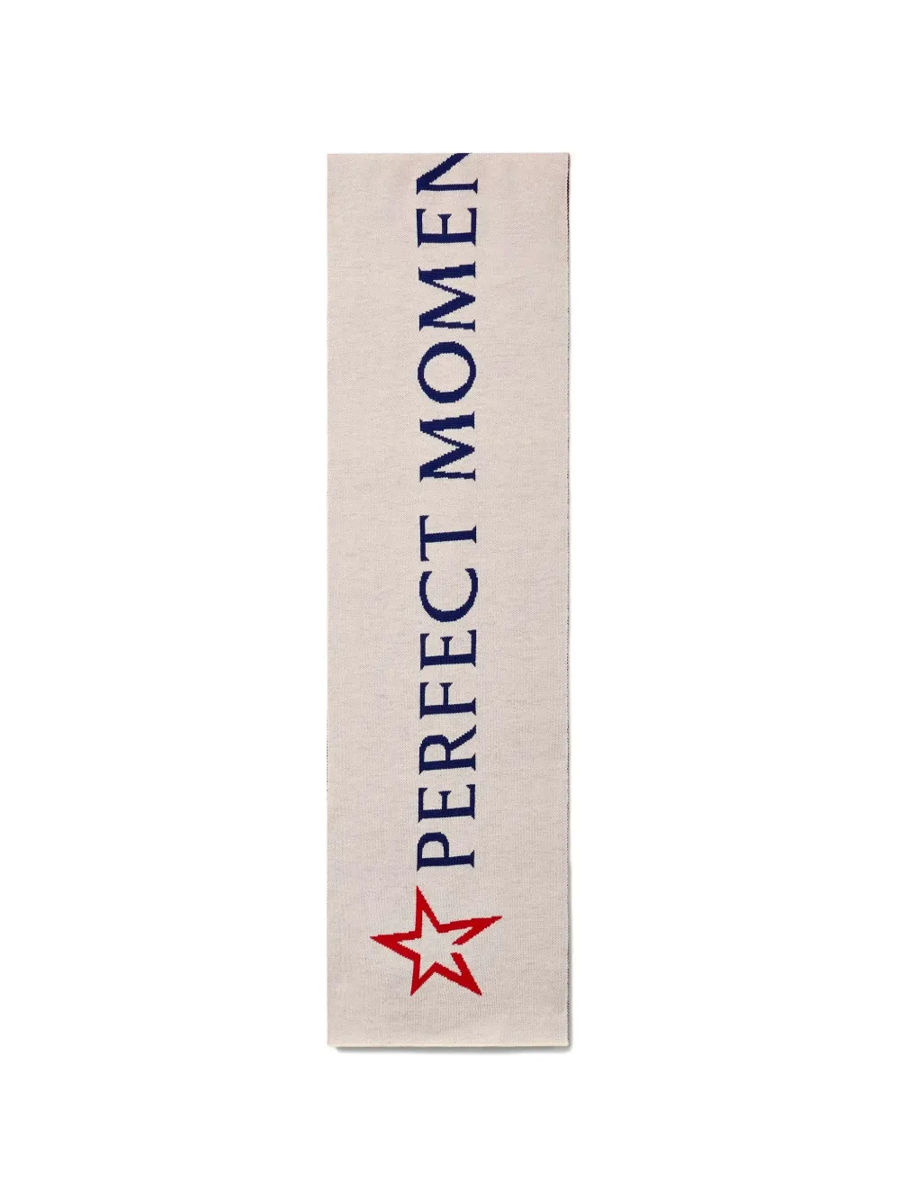 Perfect Moment wool North-Star-logo scarf - Toni neutri