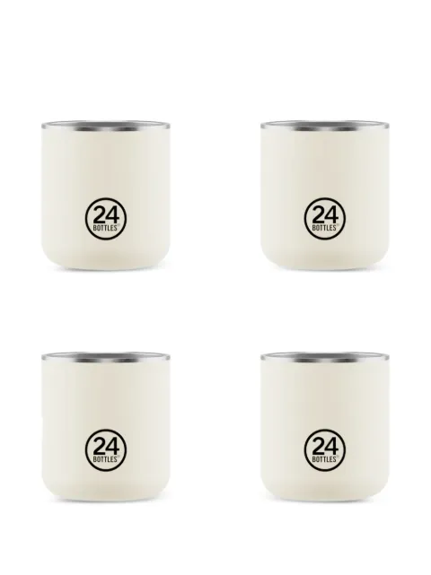 24bottles Cotton logo-print cup (set of four)