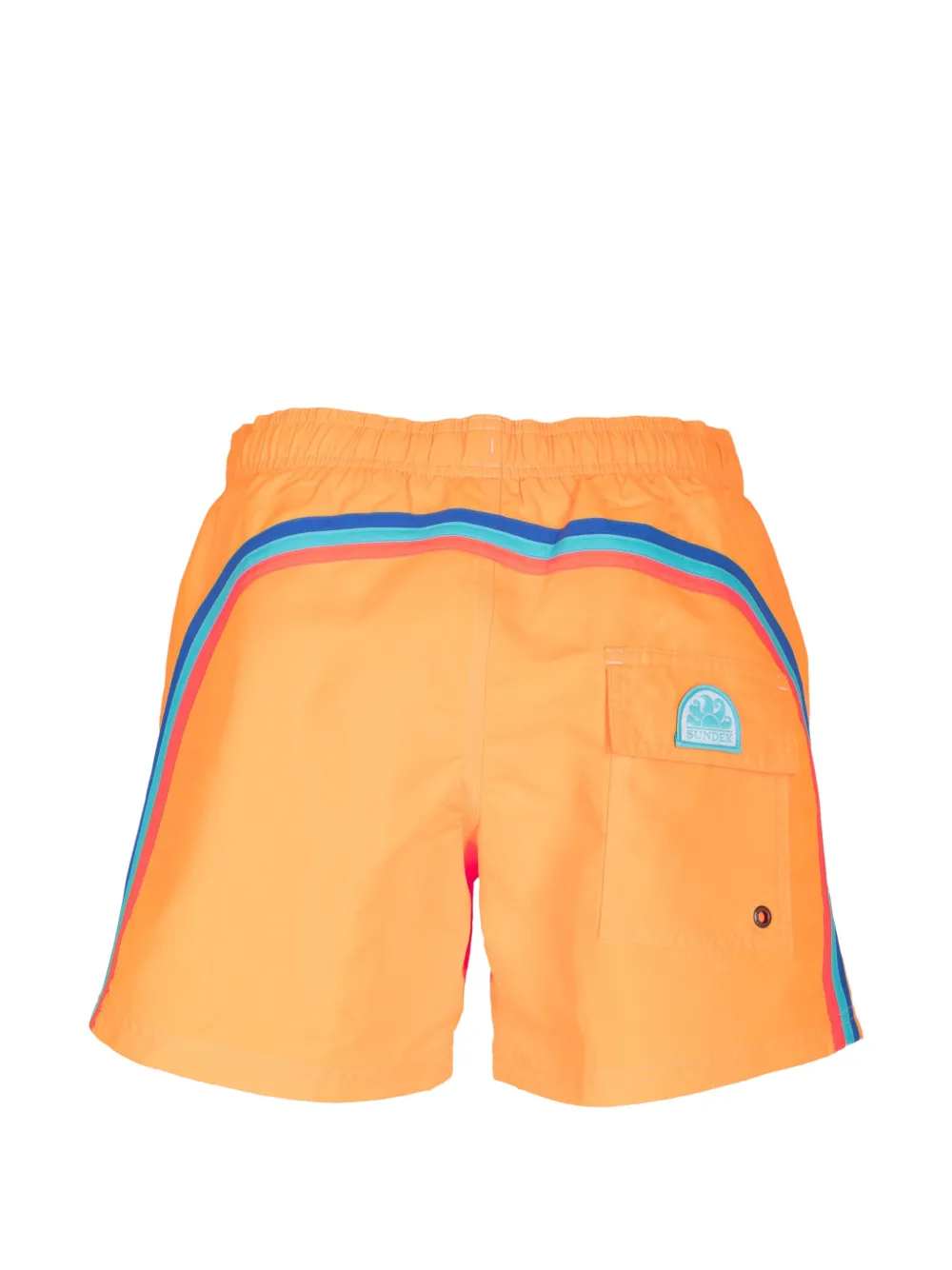 Sundek logo-patch swim shorts Oranje