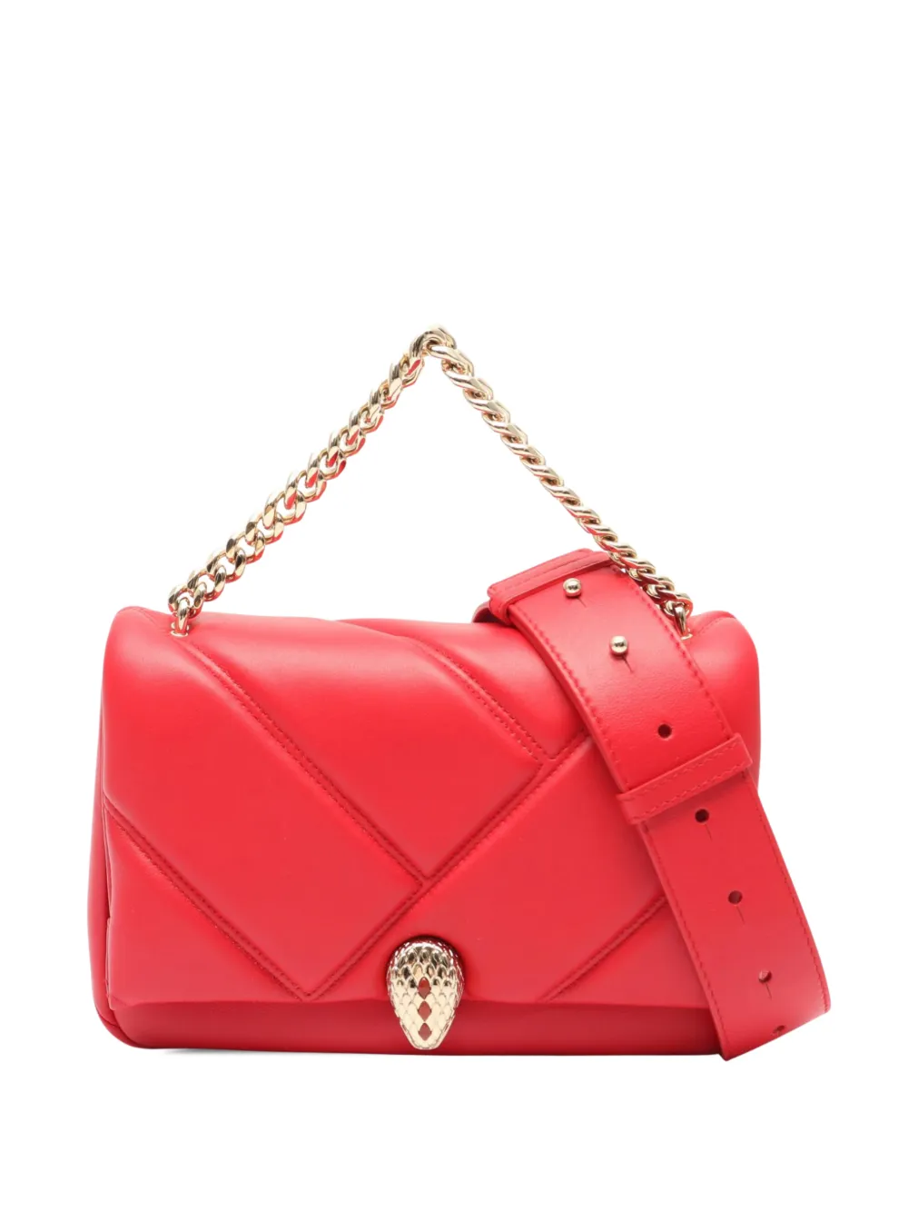 Bvlgari Pre-Owned 2010-2026 Serpenti Cabochon Chain Flap shoulder bag - Rot