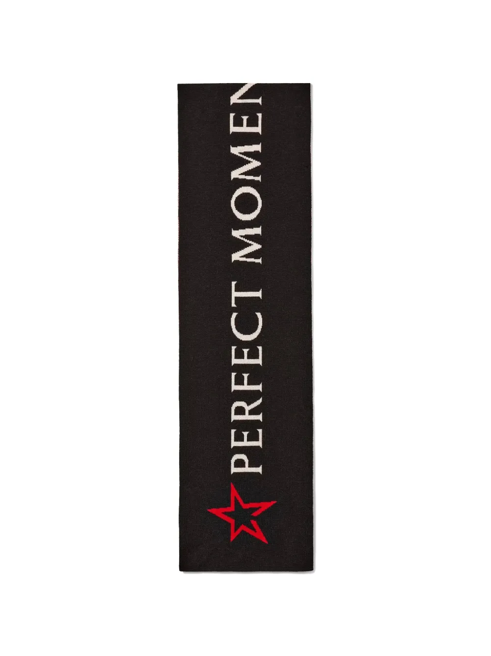 Perfect Moment wool North-Star-logo scarf - Nero