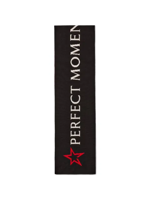 Perfect Moment wool North-Star-logo scarf