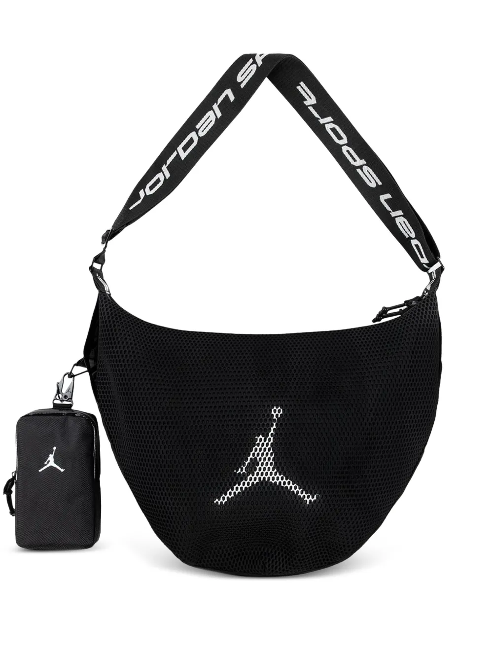 Jordan logo-detail shoulder bag - Schwarz