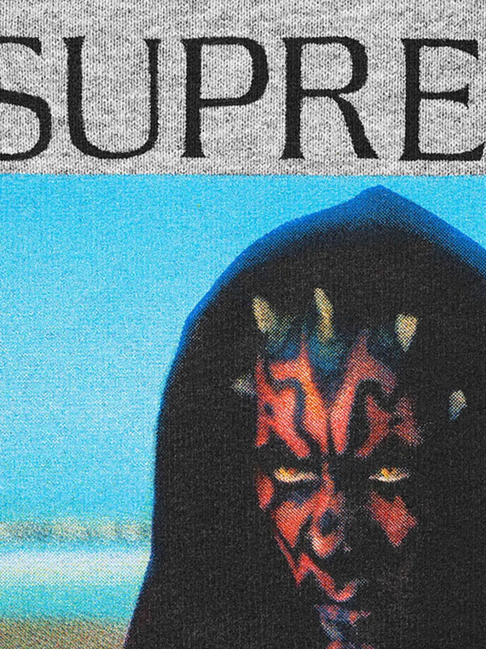 Supreme x Star Wars Sith Darth Maul graphic-print hoodie Grijs