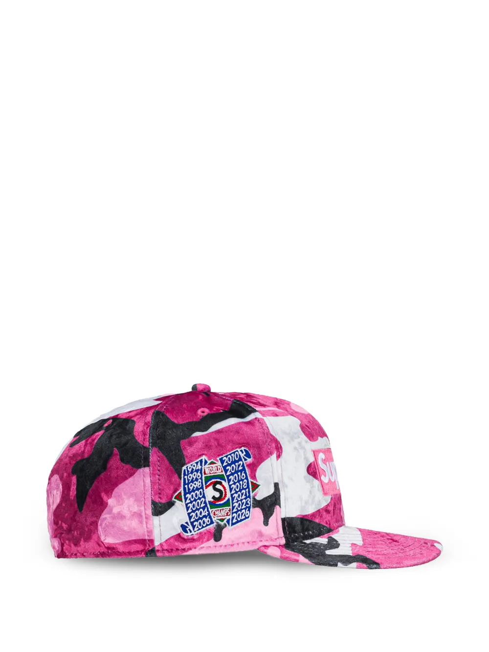 Supreme New Era fluwelen pet Roze