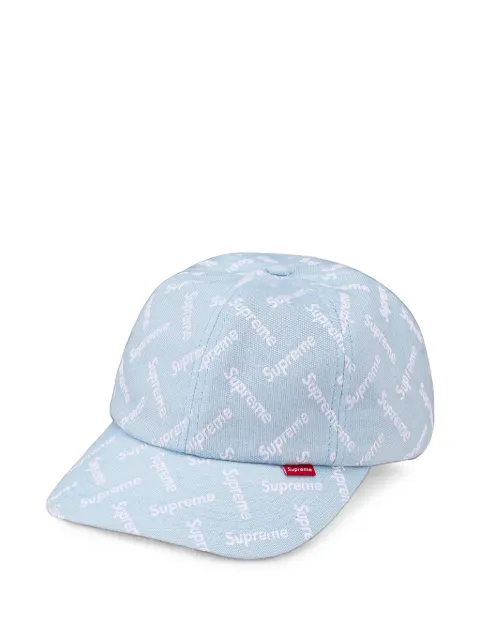 Supreme monogram-jacquard baseball cap