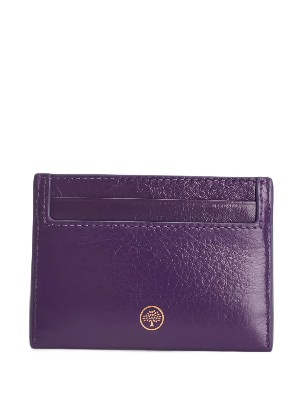 Mulberry Portacarte Cash in pelle con stampa - Viola