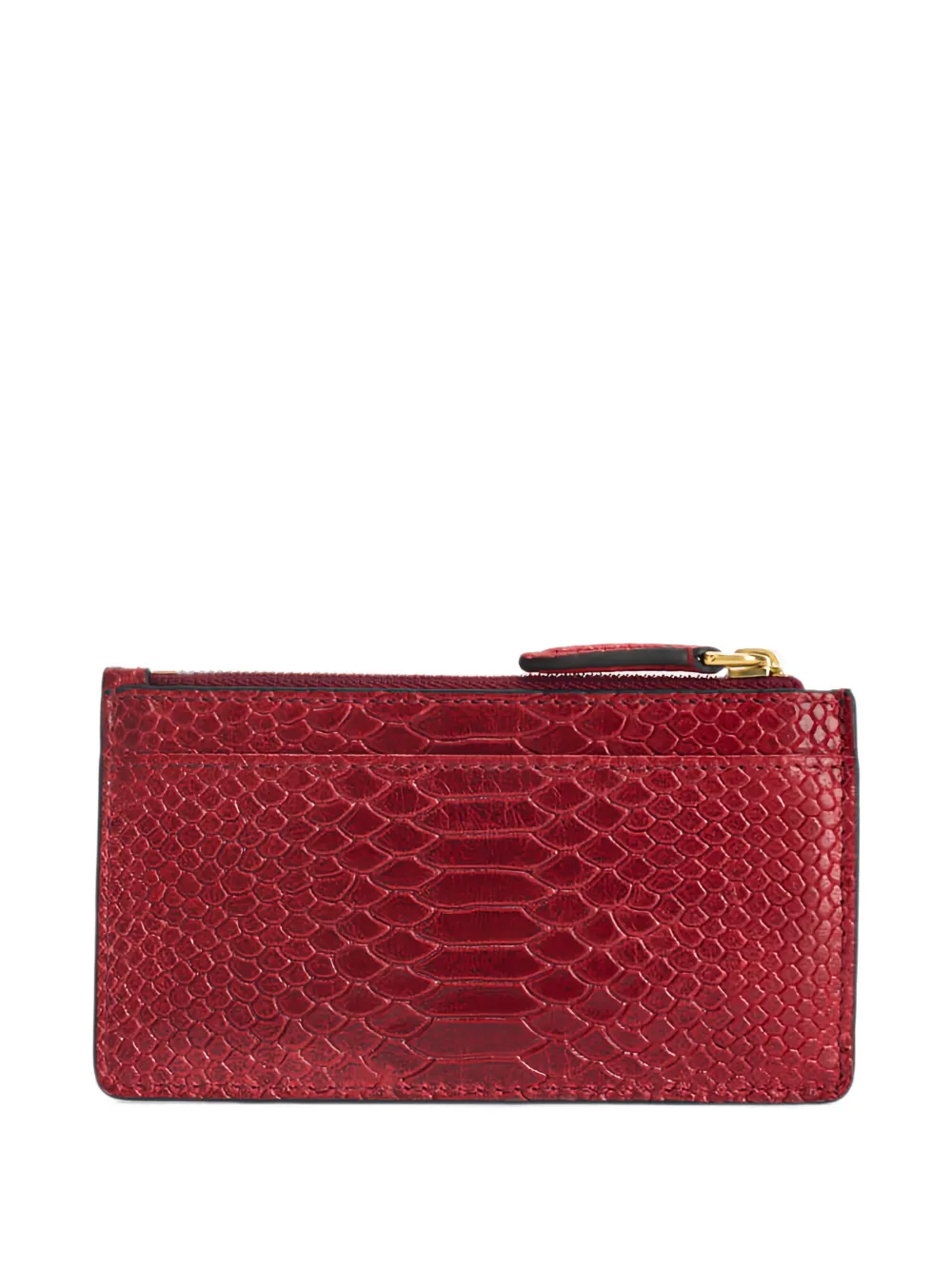 Mulberry Lange Continental pasjeshouder met slangen-effect Rood
