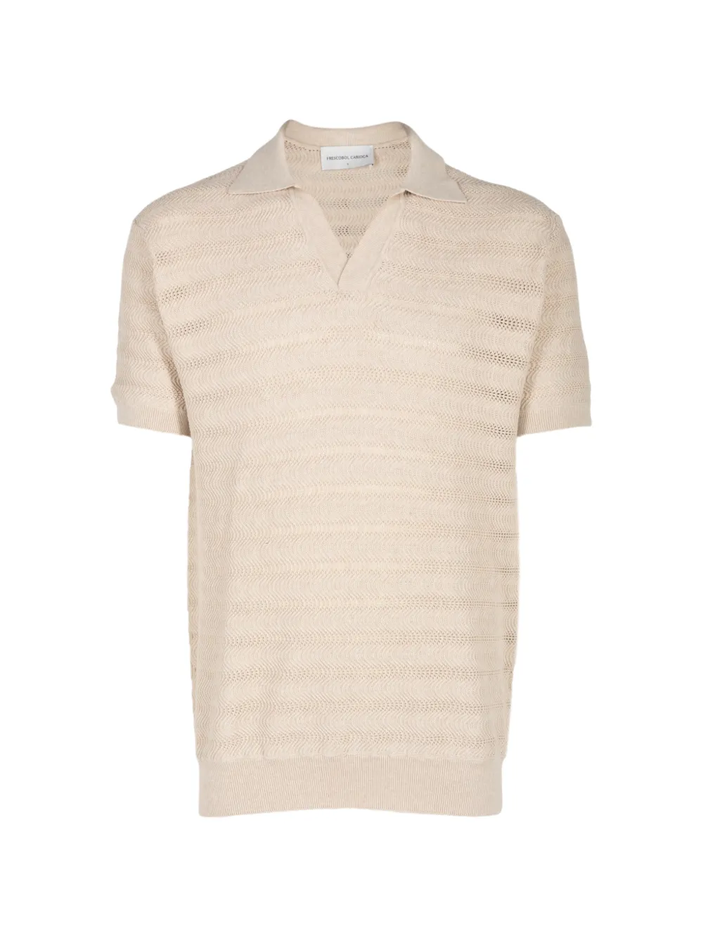 Frescobol Carioca Rino polo-collar T-shirt - Nude