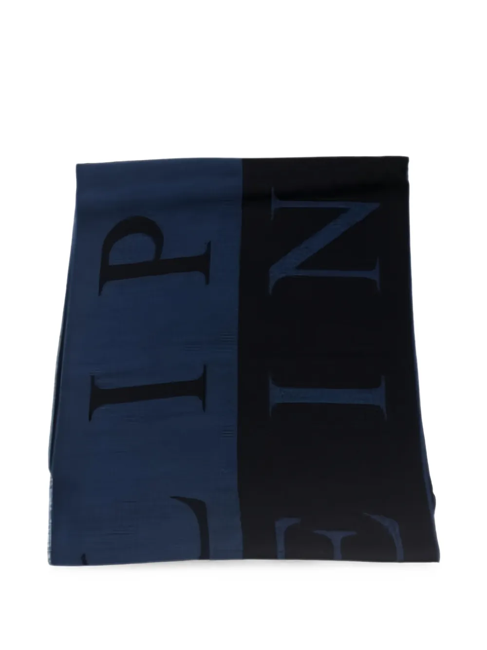 Philipp Plein Sjaal met logoprint Blauw