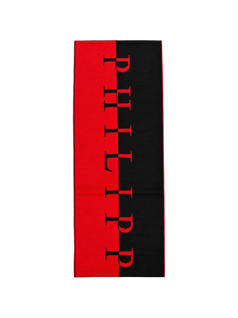 Philipp Plein Intarsia sjaal Zwart