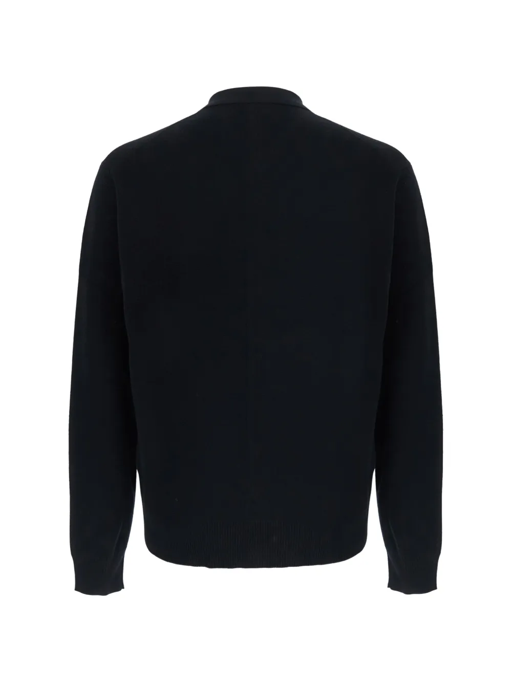 Low Brand button-up collar sweater Zwart