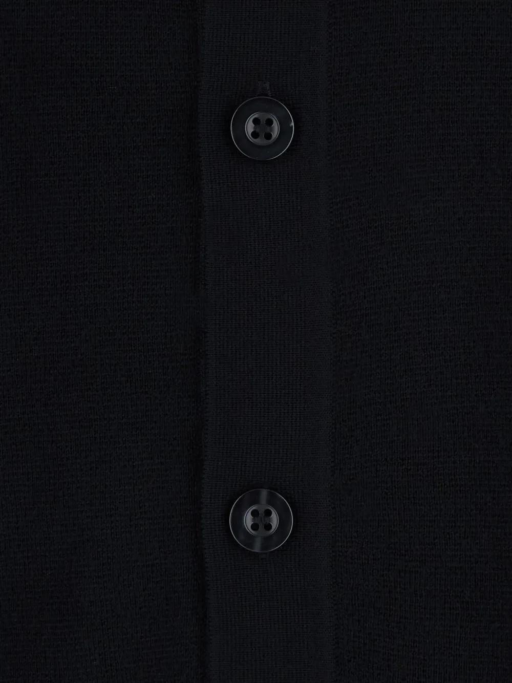 Low Brand button-up collar sweater Zwart