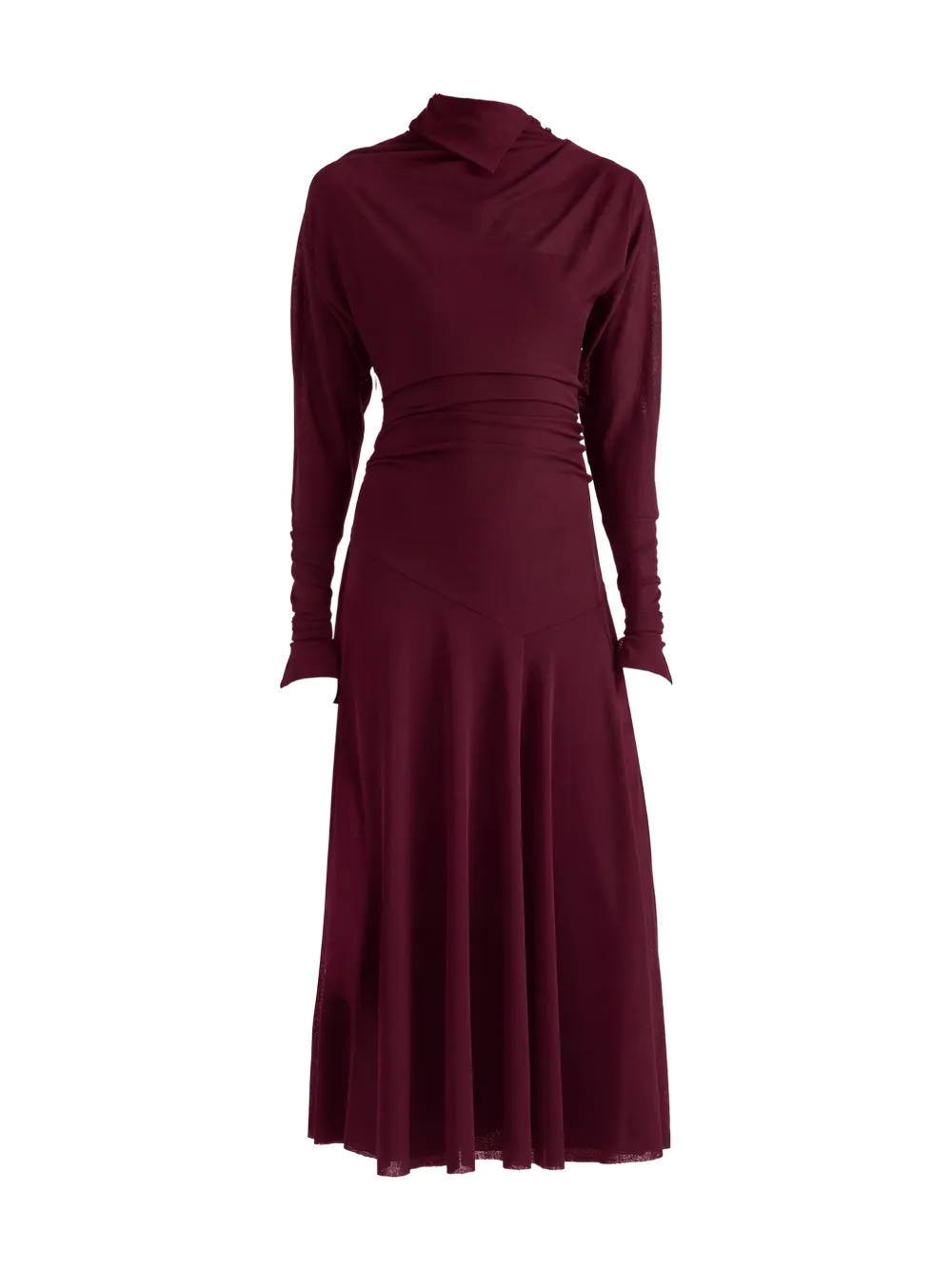 Proenza Schouler Golda jurk van doorzichtige jersey met textuur Rood