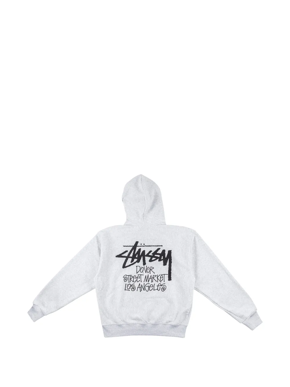 Stüssy Dover Street Market Los Angeles zip-up hoodie Grijs