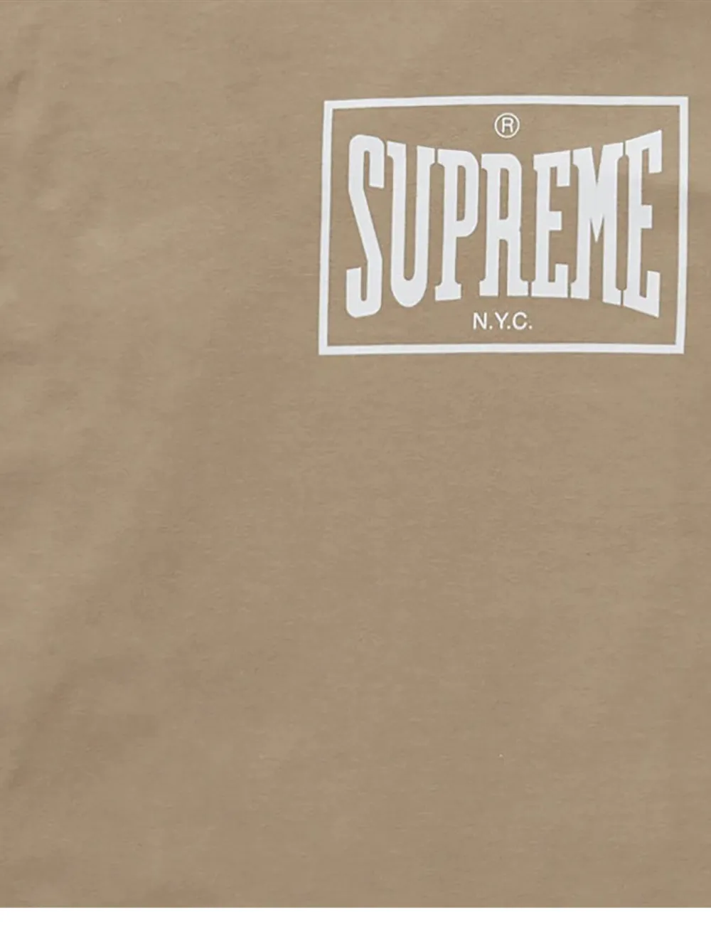 Supreme Warm Up T-shirt met logo-print Beige