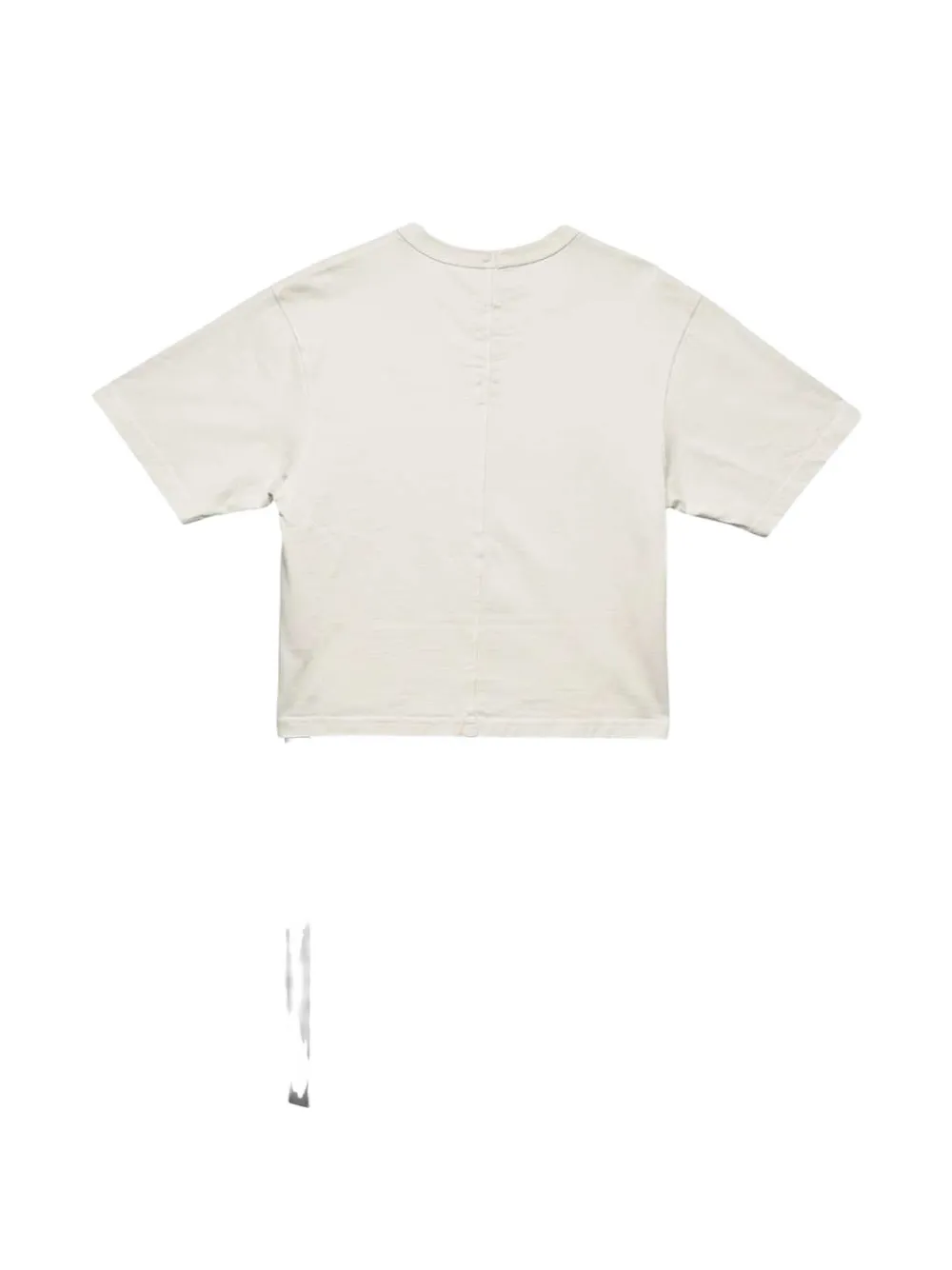 Rick Owens DRKSHDW logo-print cropped T-shirt Wit