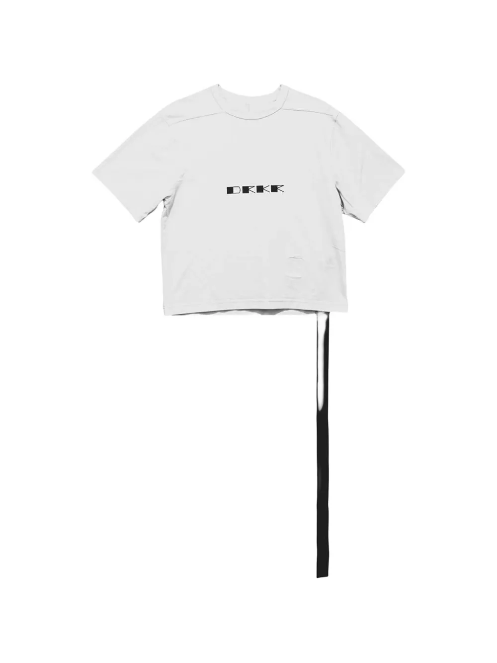 Rick Owens DRKSHDW logo-print cropped T-shirt Wit
