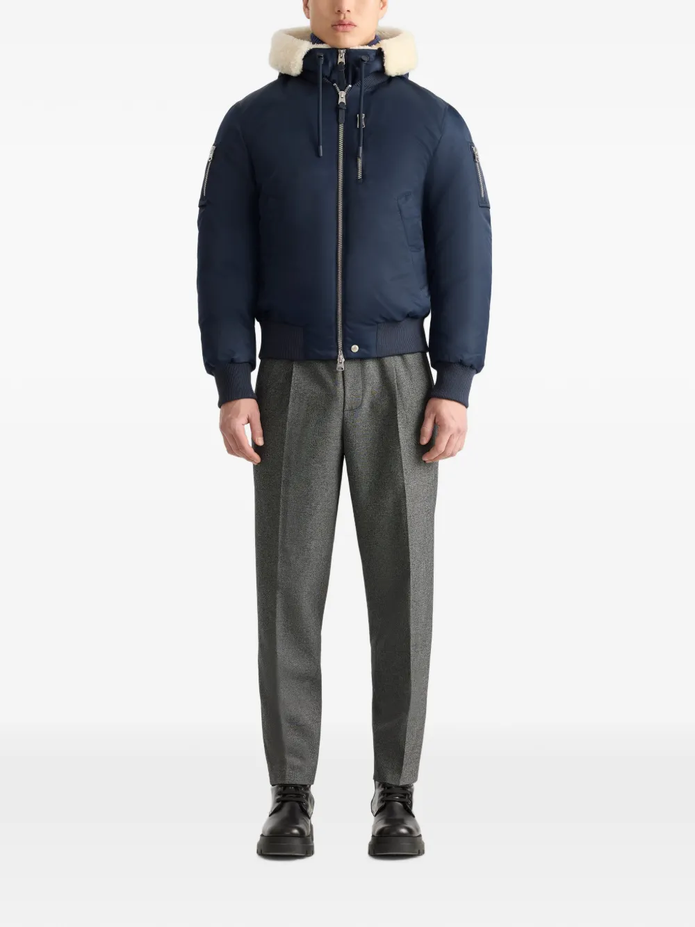 Mackage August-Z jack met lammy afwerking Blauw