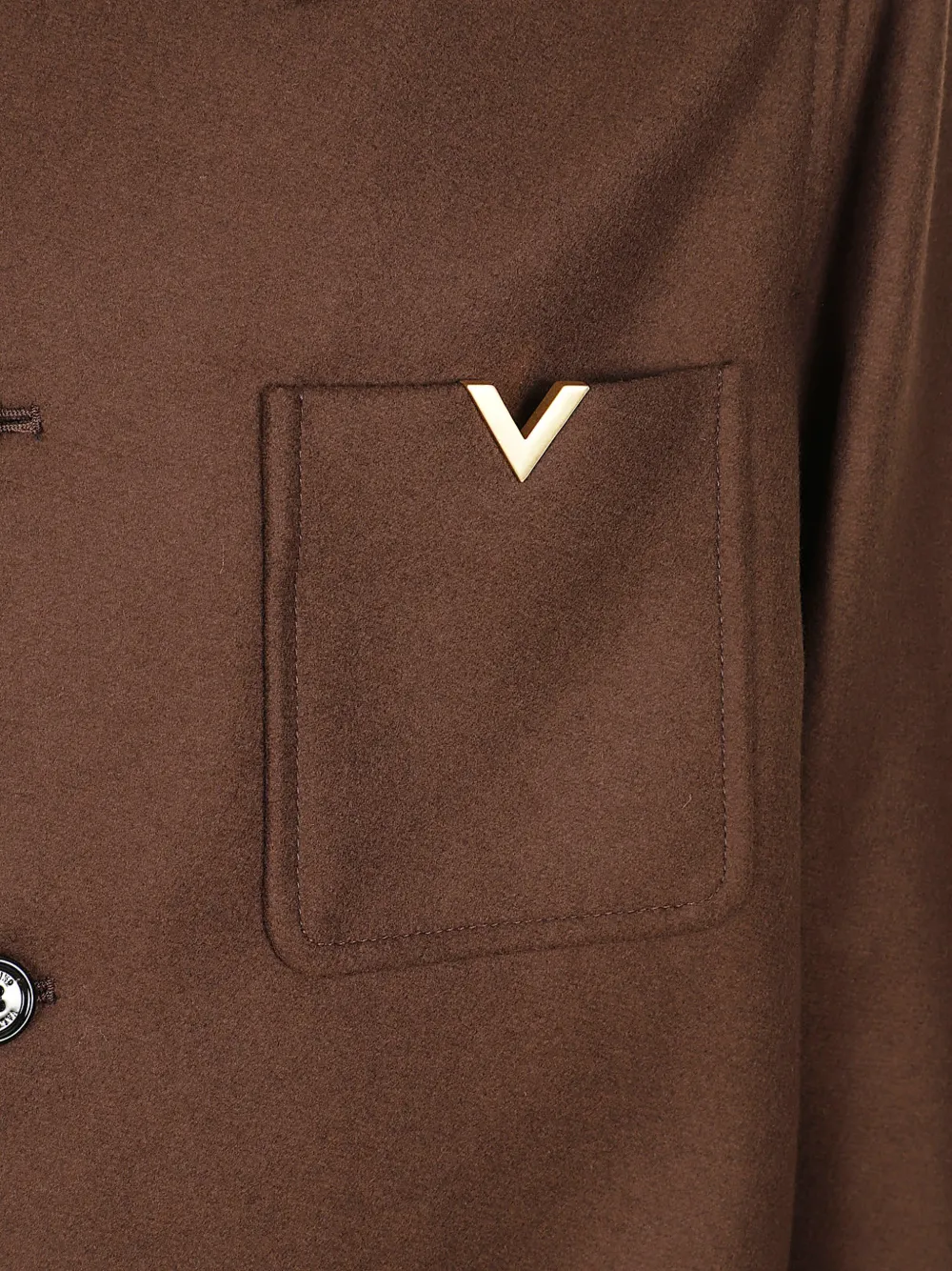 Valentino Garavani Wollen jack met Vgold Bruin